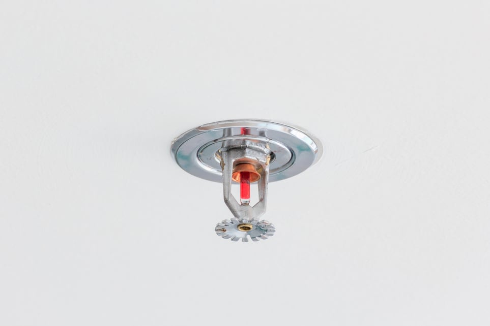 Water Sprinkler in Ceiling In Case of Fire